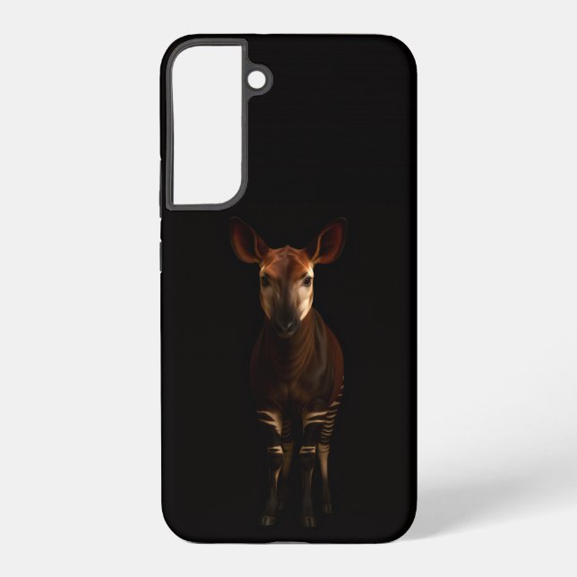 Black 4 Luxe Galaxy S22 Plus, Forest Okapi Samsung Galaxy S22+ Case (Back)