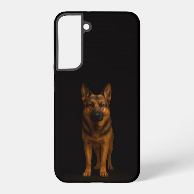Black 4 Luxe Galaxy S22 Plus, German Shepherd Samsung Galaxy S22+ Case (Back)