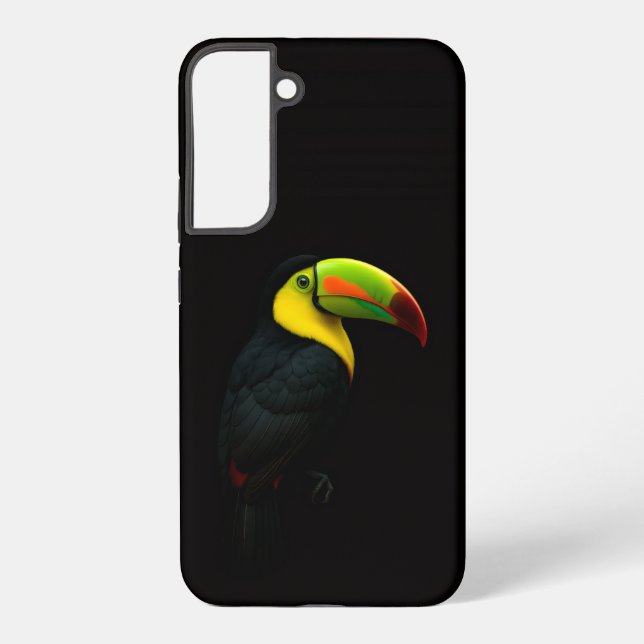 Black 4 Luxe Galaxy S22 Plus, Keel Billed Tucan Samsung Galaxy S22+ Case (Back)