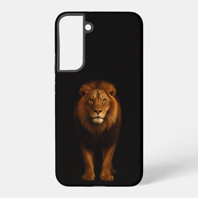 Black 4 Luxe Galaxy S22 Plus, Majestic Lion Samsung Galaxy S22+ Case (Back)