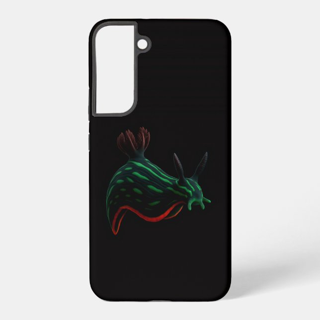 Black 4 Luxe Galaxy S22 Plus, Neon Sea Slug Samsung Galaxy S22+ Case (Back)
