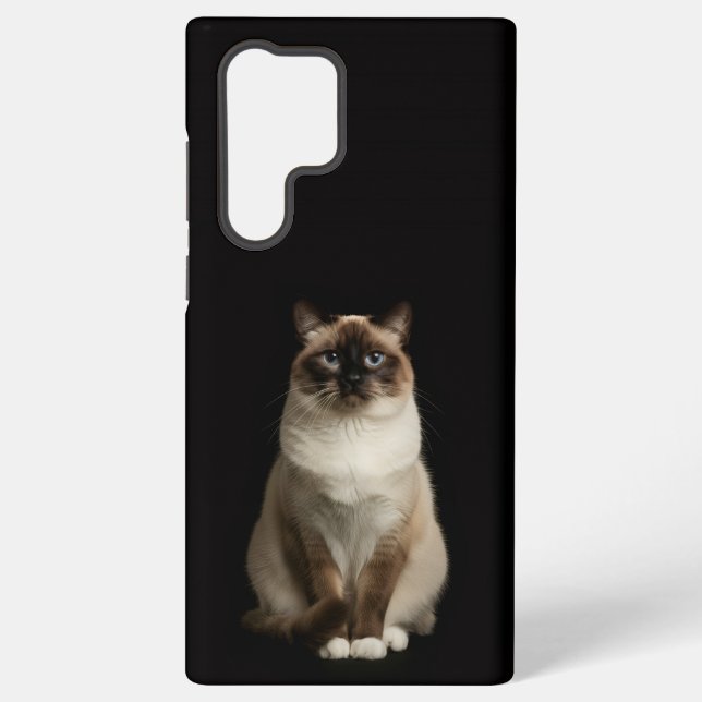 Black 4 Luxe Galaxy S22 Ultra, Birmanese Cat Samsung Galaxy S22 Ultra Case (Back)