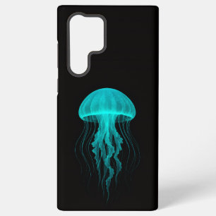 Black 4 Luxe Galaxy S22 Ultra, Green Jellyfish Samsung Galaxy Case