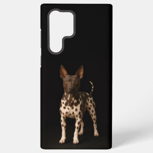 Black 4 Luxe Galaxy S22 Ultra, Hairless Terrier Samsung Galaxy Case