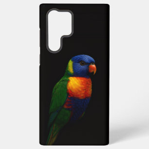 Black 4 Luxe Galaxy S22 Ultra, Lorikeet Parrot Samsung Galaxy Case