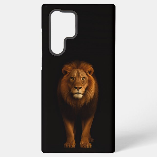 Black 4 Luxe Galaxy S22 Ultra, Majestic Lion Samsung Galaxy S22 Ultra Case (Back)
