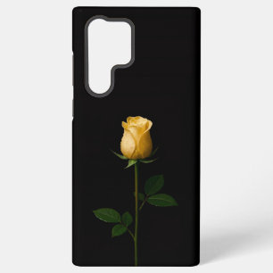 Black 4 Luxe Galaxy S22 Ultra, Sunlit Yellow Rose Samsung Galaxy Case