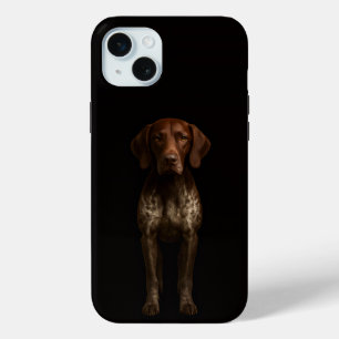 Black 4 Luxe, German Pointer Dog iPhone 15 Plus iPhone 15 Mini Case