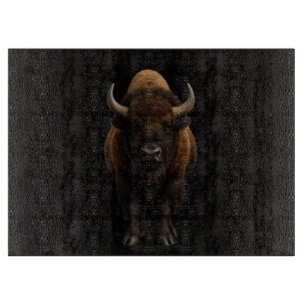 Black 4 Luxe Glass board American Bison