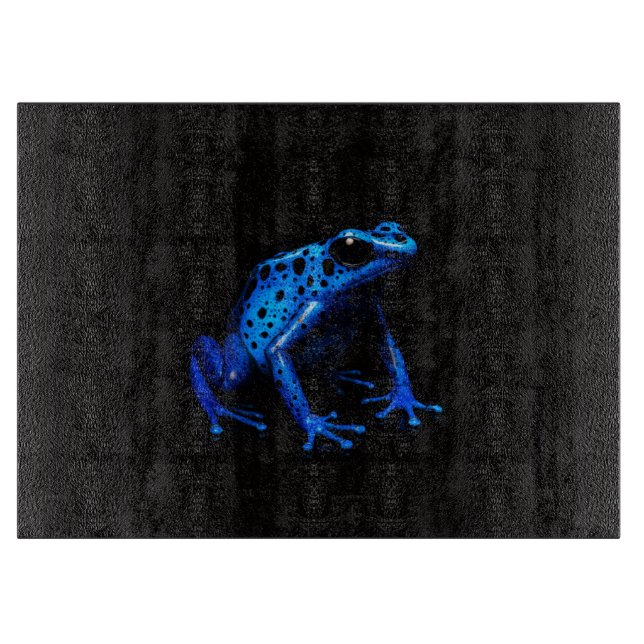 Black 4 Luxe Glass board Blue Electric Frog (Front)