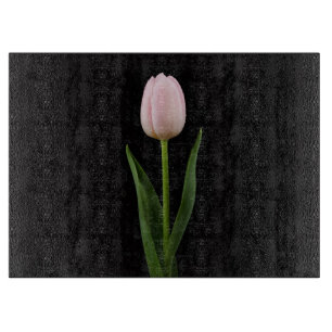 Black 4 Luxe Glass board Blush Pink Tulip