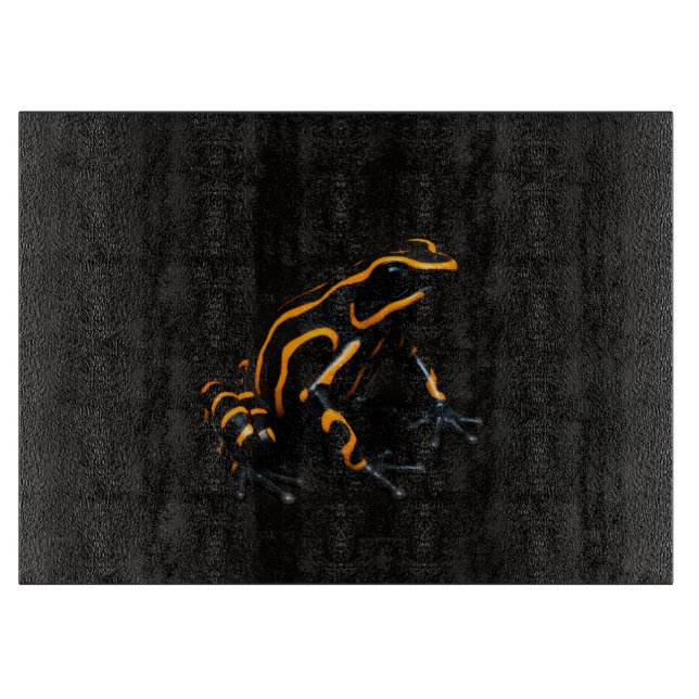 Black 4 Luxe Glass board Orange Black Frog (Front)