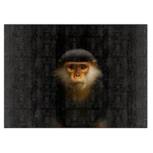 Black 4 Luxe Glass board Red Douc Langur