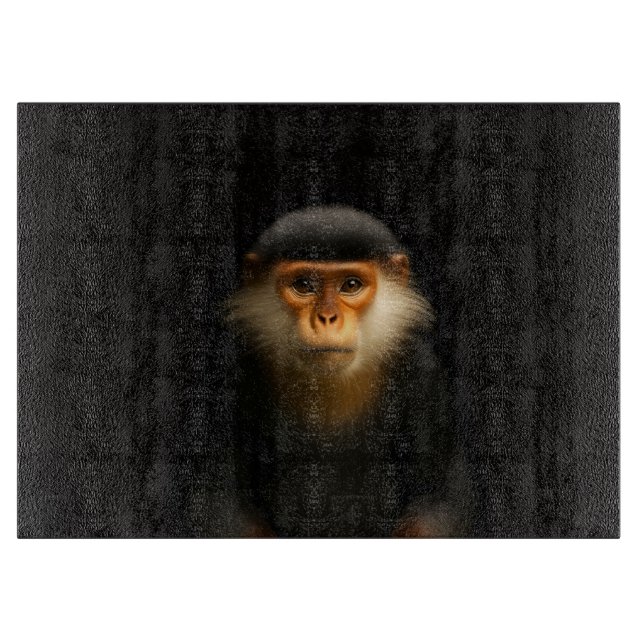 Black 4 Luxe Glass board Red Douc Langur (Front)