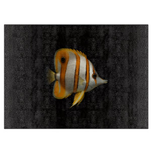 Black 4 Luxe Glass board Reef Butterflyfish