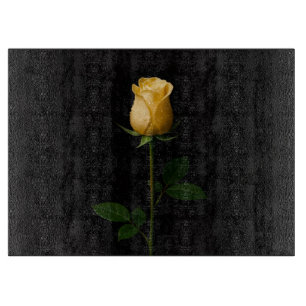 Black 4 Luxe Glass board Sunlit Yellow Rose