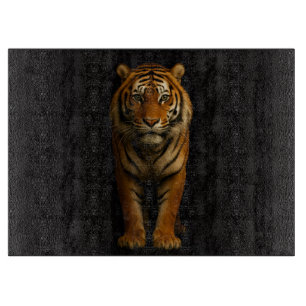 Black 4 Luxe Glass cutting board Noble Tiger