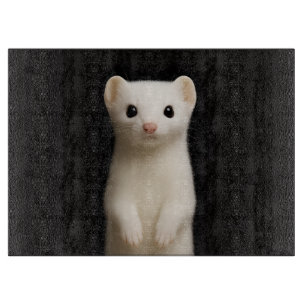 Black 4 Luxe Glass cutting board Stylish Ermine