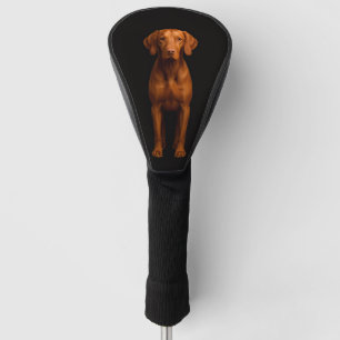 Black 4 Luxe Golf Driver Cover, Agile Vizsla Dog Head Cover