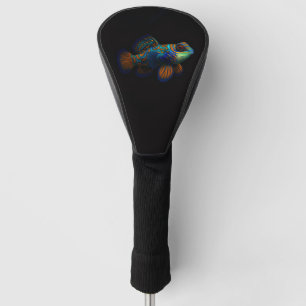 Black 4 Luxe Golf Driver Cover, Dragonet Mandarin Head Cover