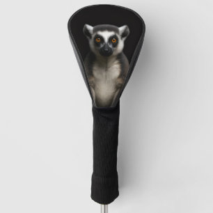 Black 4 Luxe Golf Driver Cover, Gentle Lemur Head Cover