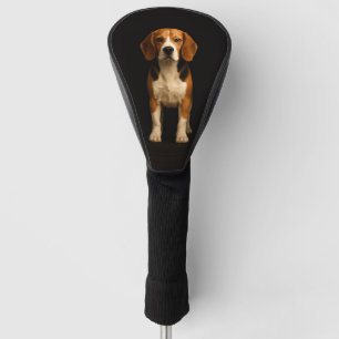 Black 4 Luxe Golf Driver Cover, Kind Beagle Head Cover