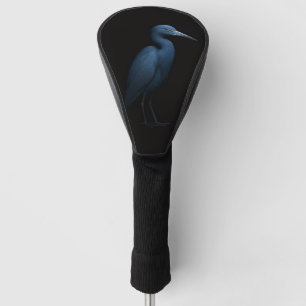 Black 4 Luxe Golf Driver Cover, Little Blue Heron Golf Head Cover