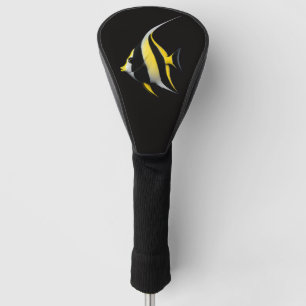Black 4 Luxe Golf Driver Cover, Moorish Idol Fish Head Cover