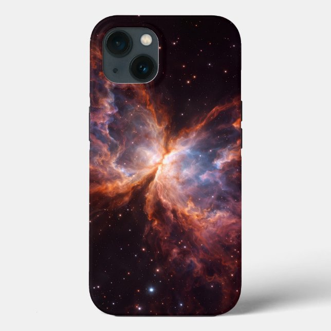 Black 4 Luxe iPhone 13, Butterfly Nebula Case-Mate iPhone Case (Back)