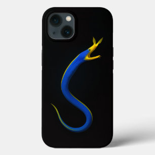 Black 4 Luxe iPhone 13 Case, Blue Ribbon Eel Case