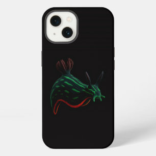 Black 4 Luxe iPhone 13 Case, Neon Green Sea Slug Case