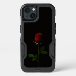 Black 4 Luxe  iPhone 13 Case, Velvet Red Rose