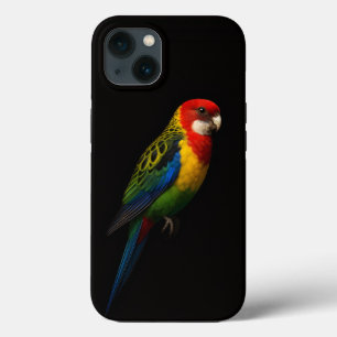 Black 4 Luxe iPhone 13, Eastern Rosella Parrot iPhone 13 Case