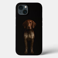 Black 4 Luxe iPhone 13, German Pointer Dog