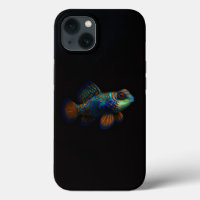 Black 4 Luxe iPhone 13, Mandarin Dragonet Fish