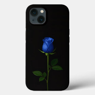 Black 4 Luxe iPhone 13, Midnight Blue Rose iPhone 13 Case