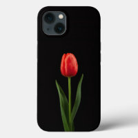 Black 4 Luxe iPhone 13, Ruby Red Tulip