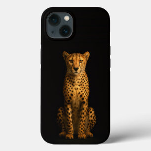Black 4 Luxe iPhone 13, Sleek Cheetah 13 Case