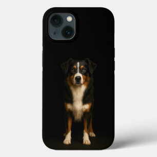 Black 4 Luxe iPhone 13, Wise Australian Shepherd iPhone 13 Case