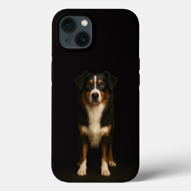 Black 4 Luxe iPhone 13, Wise Australian Shepherd Case-Mate iPhone Case (Back)
