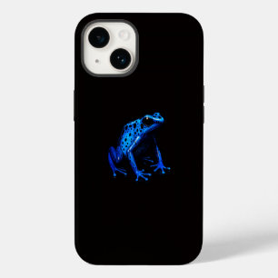 Black 4 Luxe iPhone 14 Case-Mate, Blue Frog Case