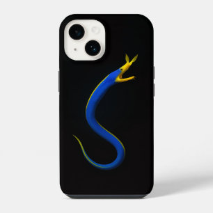 Black 4 Luxe iPhone 14 Case-Mate, Blue Ribbon Eel Case