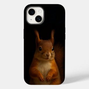 Black 4 Luxe iPhone 14 Case-Mate, Red Squirrel Case-Mate iPhone 14 Case
