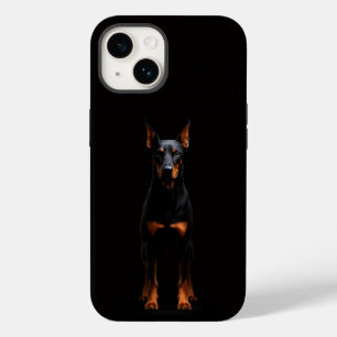 Black 4 Luxe iPhone 14 Mate, Guardian Doberman Case-Mate iPhone 14 Case