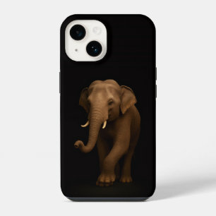 Black 4 Luxe iPhone 14 Mate, Indian Elephant Case