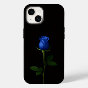 Black 4 Luxe iPhone 14 Mate, Midnight Blue Rose Case-Mate iPhone 14 Case