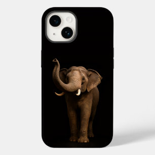 Black 4 Luxe iPhone 14 Mate, Mighty Elephant Case-Mate iPhone 14 Case