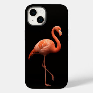 Black 4 Luxe iPhone 14 Mate, Pink Flamingo Case-Mate iPhone 14 Case