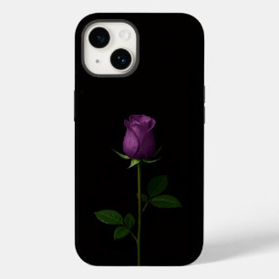 Black 4 Luxe iPhone 14 Mate, Royal Violet Rose Case-Mate iPhone 14 Case