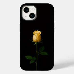 Black 4 Luxe iPhone 14 Mate, Sunlit Yellow Rose Case-Mate iPhone 14 Case